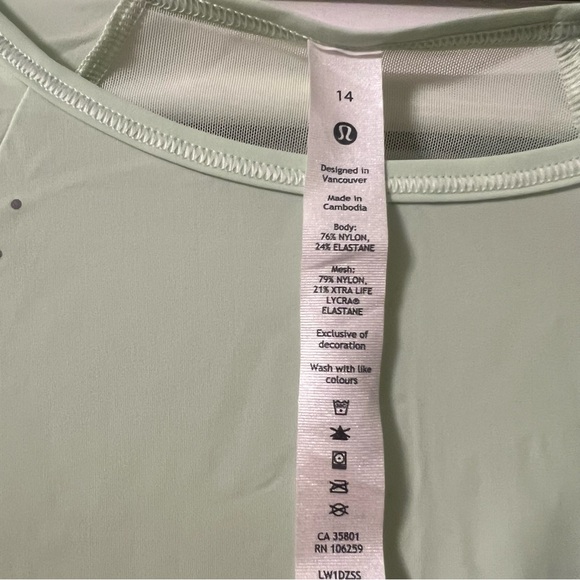 Lululemon Athletica Green Crop Tank Top - Picture 3 of 8